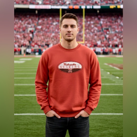 Vintage 90s University Of Nebraska Cornhuskers LS Men's T-Shirt - Picture 1 of 11